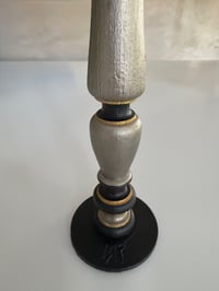 Fuseau noir&bronze bougeoir