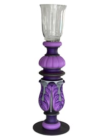 Mauve profond bougeoir/vase