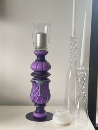 Mauve profond bougeoir/vase