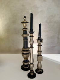Silhouette Bougeoir noir& bronze