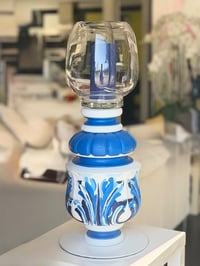 Onde bleue Bougeoir/Vase/Aquarium