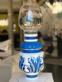 Onde bleue Bougeoir/Vase/Aquarium