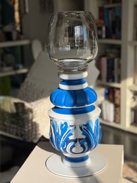 Onde bleue Bougeoir/Vase/Aquarium