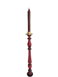 Fuseau bougeoir prune