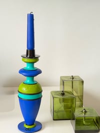 Bleu électrique bougeoir