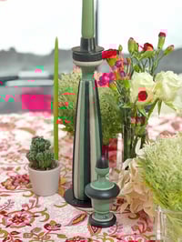 Rayures  d'automne vert bougeoir