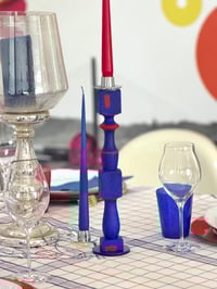 Outremer & cadmium bougeoir