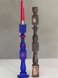 Outremer & cadmium bougeoir