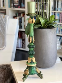Vert sauge Lotus bougeoir