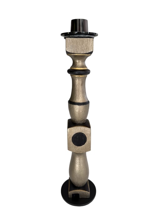 Product Silhouette Bougeoir noir& bronze