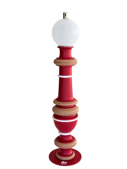 Product Trait blanc Lampe à huile rouge