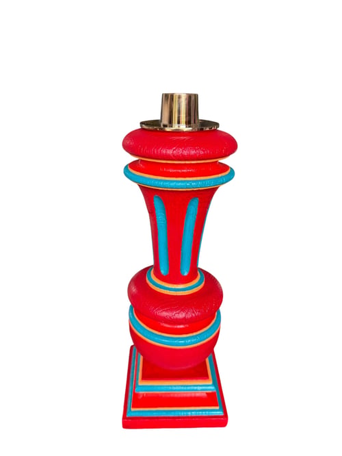 Product Bleu d'orient Bougeoir rayé
